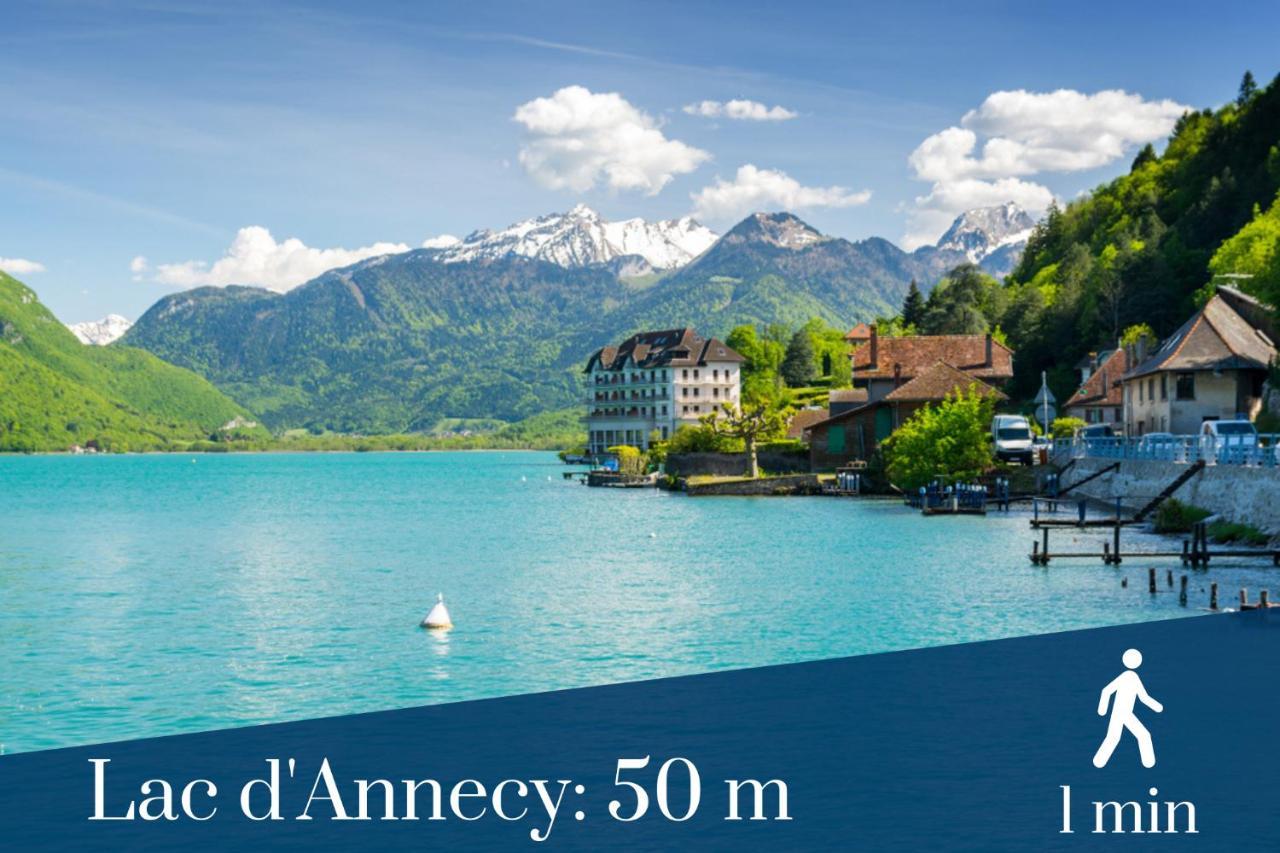 HOMEY MONTAIGNE - New - A 1 min à pied du LAC D'ANNECY - 2 Balcons privés - Appartement avec 2 chambres - Stationnement gratuit toute l'année sauf en été - juin à août Exterior foto