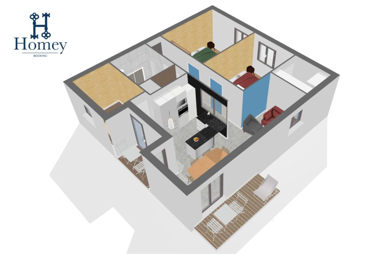 HOMEY MONTAIGNE - New - A 1 min à pied du LAC D'ANNECY - 2 Balcons privés - Appartement avec 2 chambres - Stationnement gratuit toute l'année sauf en été - juin à août Exterior foto